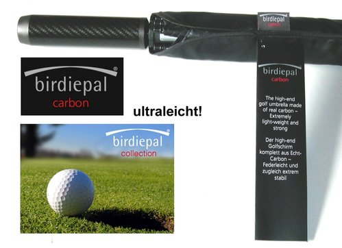 Golfschirm, Gästeschirm, extragroß, ultraleicht, Carbon