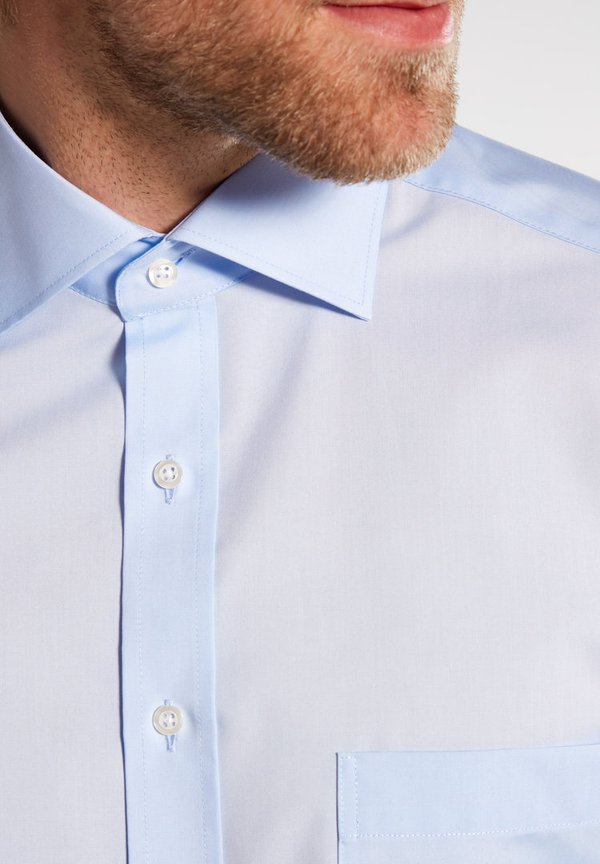 Men`s Shirt, Eterna Excellent, Swiss Cotton, Comfort Fit, light blue, 1100/10 E19K 65