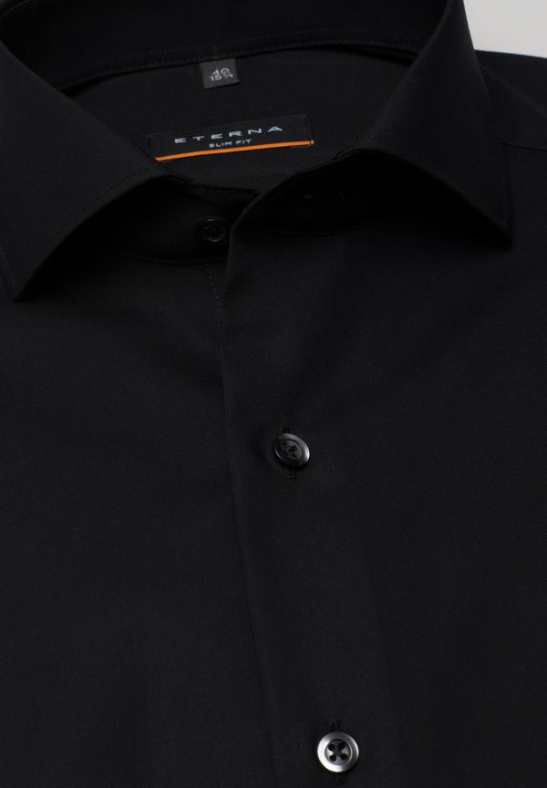 Slim-Fit-Hemd, Eterna Swiss Cotton, schwarz 1100/39 F170