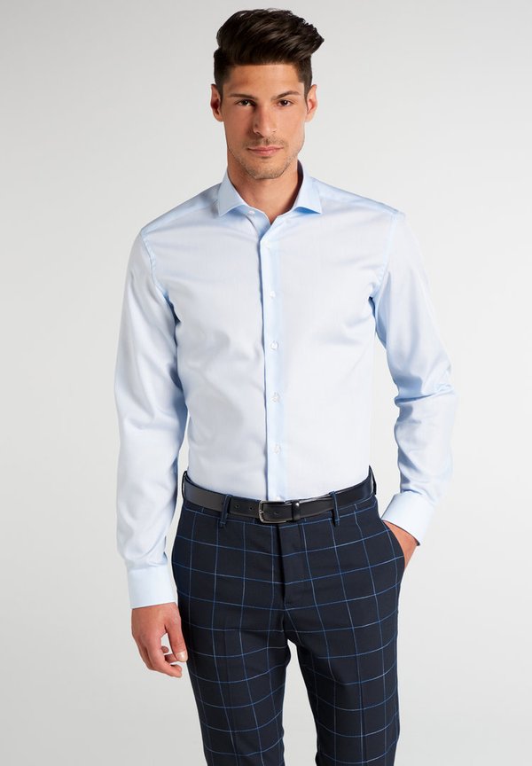 Men´s Shirt, Slim Fit, Eterna, Swiss Cotton, light blue, 1100/10 F170 67