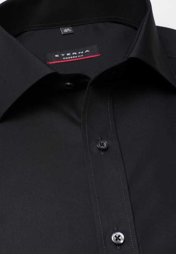 Hemd, Eterna Swiss Cotton, Modern Fit, schwarz 1100/39 X19K 65