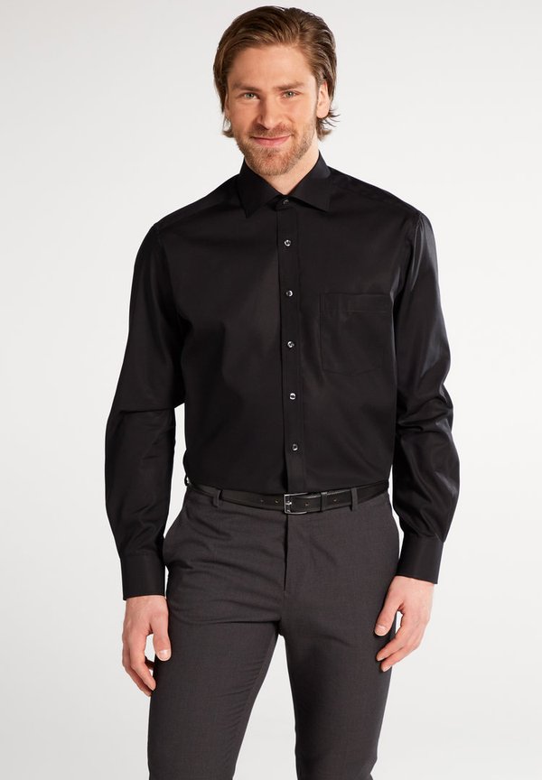 Men`s Shirt, Eterna Swiss Cotton, Modern Fit, black, 1100/39 X19K 65