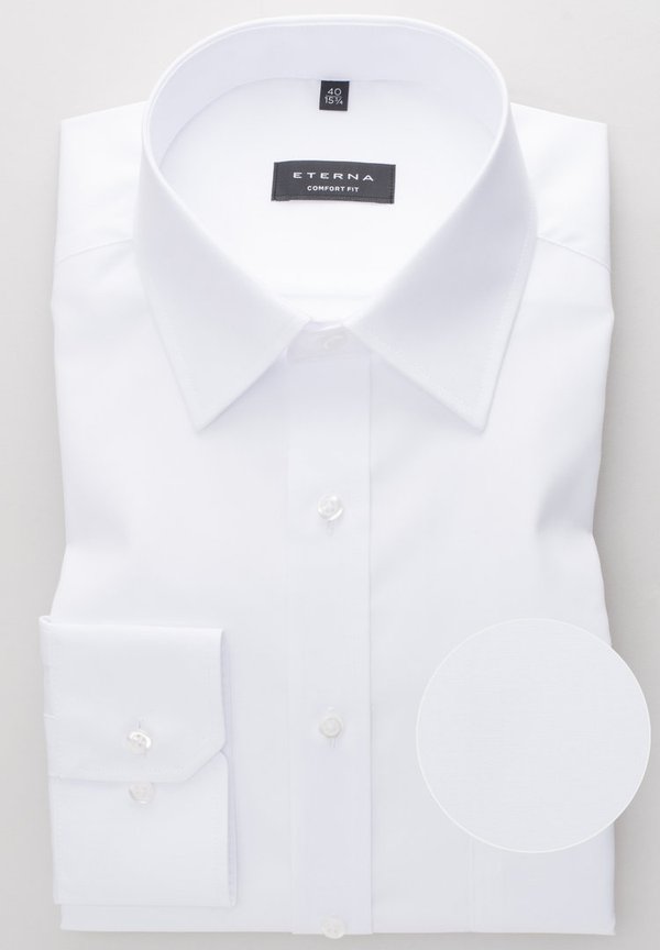 Hemd, Eterna Swiss-Cotton, weiß, Comfort Fit 1100/00 E19K Xtra