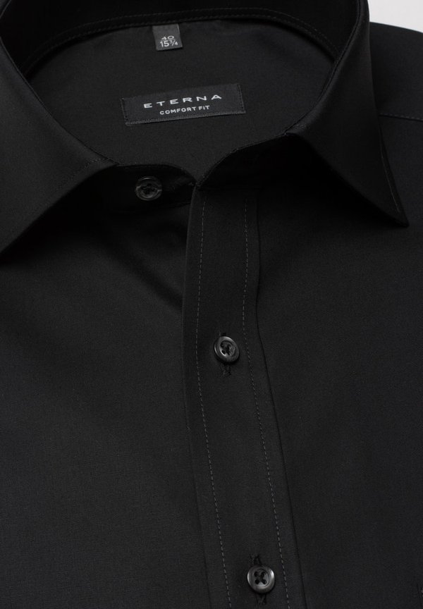Mens`s Shirt, Eterna Excellent, Comfort Fit, black, extra large 1100/39 E187 65 Xtra XXL