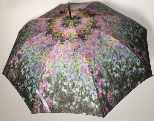 Automatic stick umbrella with motifs by the impressionist Claude Monet 100244