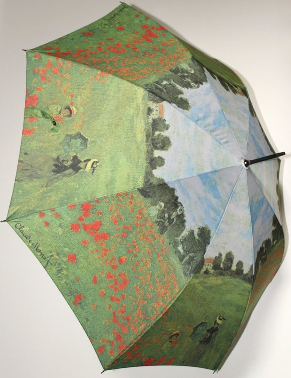Automatic stick umbrella with motifs by the impressionist Claude Monet 100245