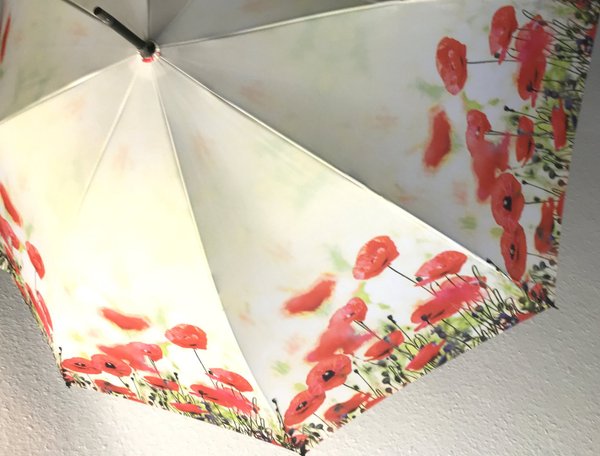 Automatic Stick Umbrella "Poppies" 100248