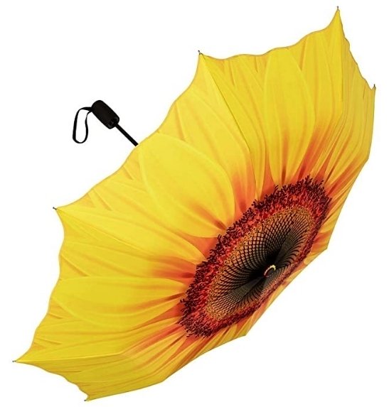 Bildschöner Taschenschirm, mit Automatik, Sonnenblume 301143